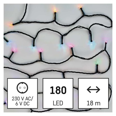 EMOS Vánoční LED řetěz GOSMART 18 m RGB s chytrými funkcemi