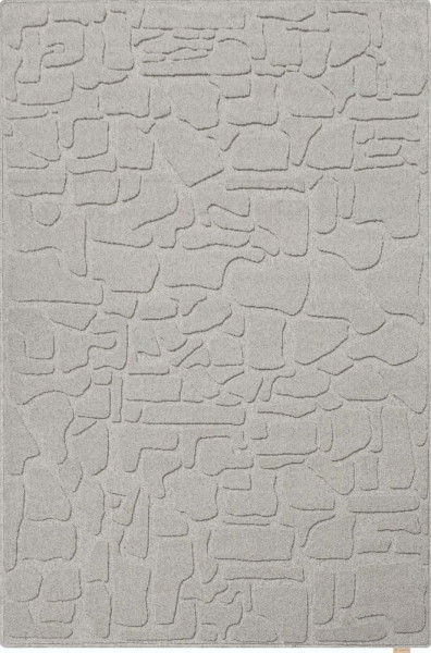 Šedý vlněný koberec 133x190 cm Morphic Dunes – Agnella