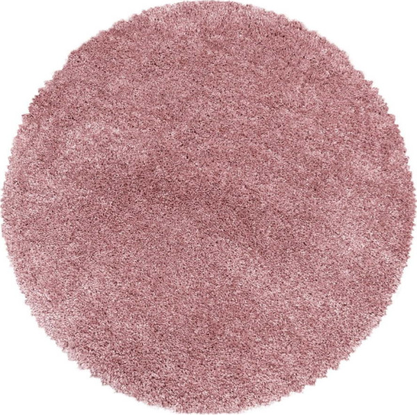 Růžový kulatý koberec ø 80 cm Fluffy – Ayyildiz Carpets