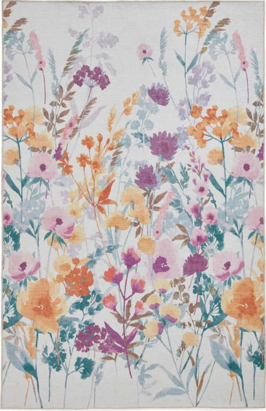 Žlutý pratelný koberec 152x230 cm Country Floral – Catherine Lansfield