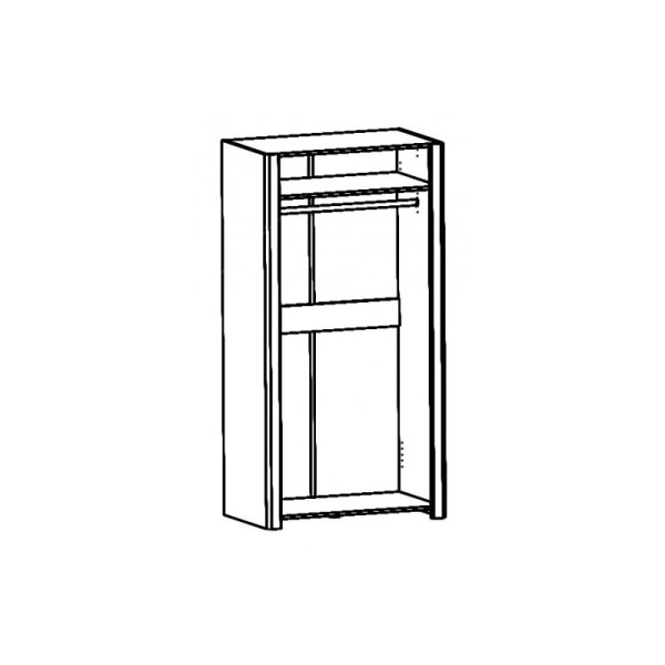 Szynaka Šatní skříň Desjo 05 98 cm dub San Remo
