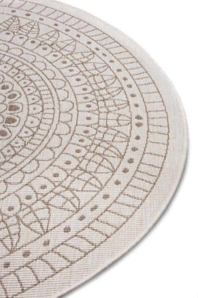 Oboustranný koberec Twin Porto linen kruh